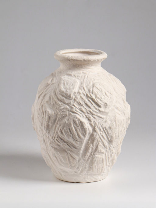 Ваза настольная керамика "Элой" 18х12 см, белый