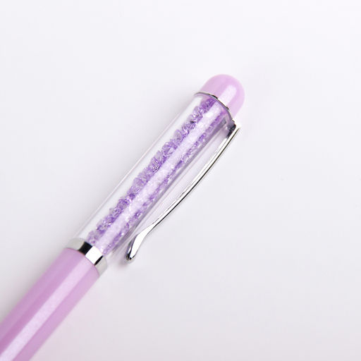 Цена за 36 шт. Ручка гелевая Calligrata «Стразы», синий стержень, узел 0.5 мм, МИКС