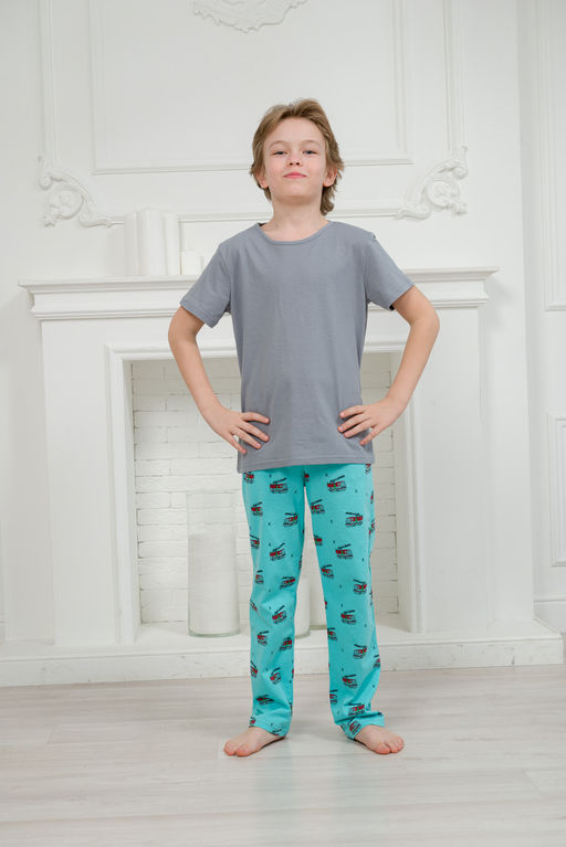 Пижама подростковая из кулирки Фантазия машинки - Амадэль фото 4