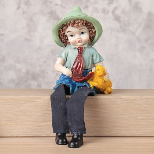 Цена за 4 шт. Фигурка Мальчик,Девочка висячие ножки 11 см / XC940 /уп 4/240/ - ГалеонТрейд фото 4