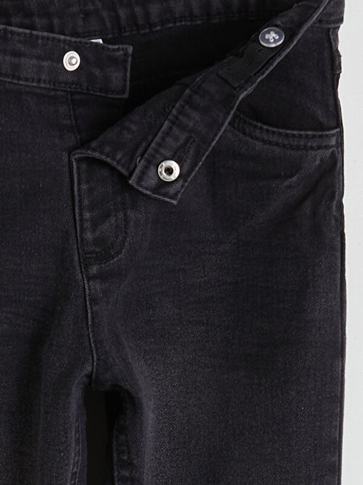Beli Lastikli Slim Fit Erkek ?ocuk Jean Pantolon
