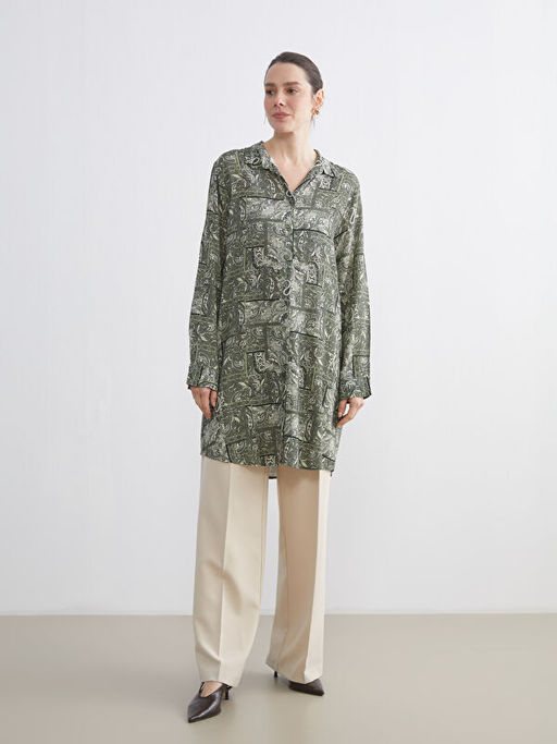 Desenli Kad?n G?mlek Tunik