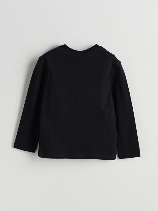 Bisiklet Yaka Bask?l? Erkek ?ocuk Ti??rt