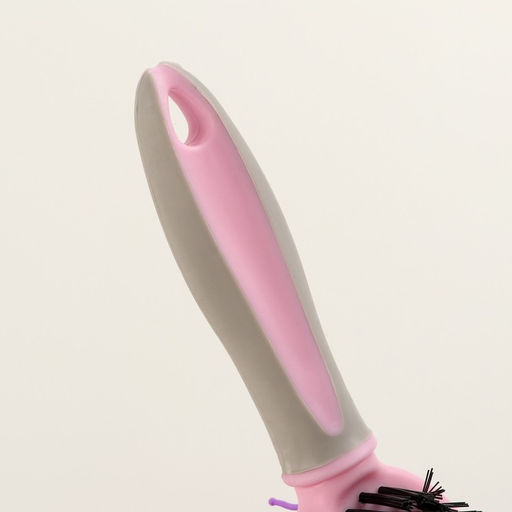 Двусторонняя щётка - расческа с волнистыми зубьями, средняя, 6 х 19 см, розовая - Пижон фото 5