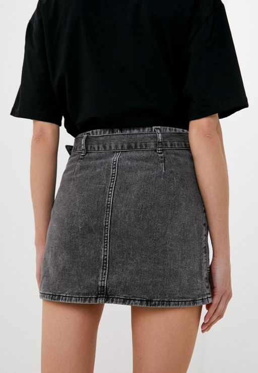 Джинсовая мини-юбка А-силуэта - Incity фото 13