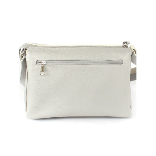 Сумка женская искусственная кожа ADEL-230/5в/ММ, 5отд. плеч/рем. серый св/беж св флотер 259053 - Adelia фото 2