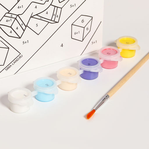 Картина по номерам для детей «Смелая девочка», 21×15 см