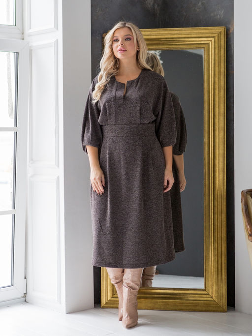 Платье 1360 коричневый - Novita фото 13