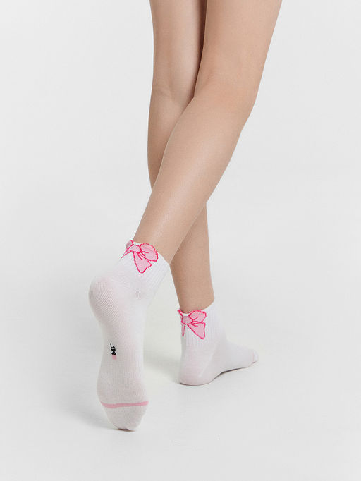 Цена за 5 пар! Носки детские белые с бантиками - Mark formelle фото 2
