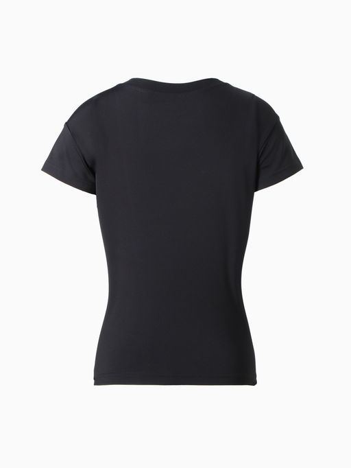 Футболка спортивная с сеткой женская MINAKU, чёрная, размер 48