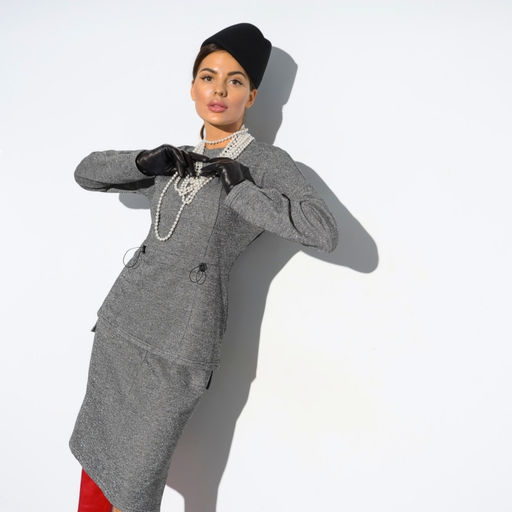 Комплект с юбкой Внеземное удовольствие (гламур 2 в 1)