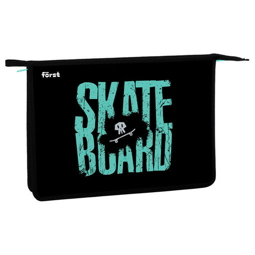Папка для тетрадей А4, молния сверху F?rst "Skateboard" (FT-PP-A40412) пластик