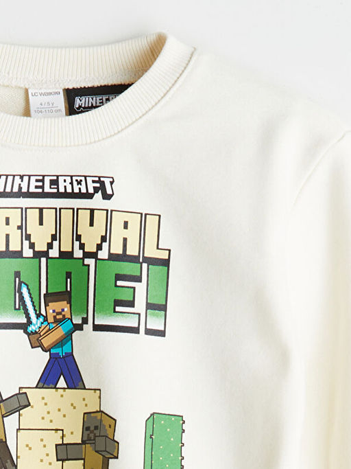 Minecraft Bask?l? Erkek ?ocuk Sweatshirt 2li