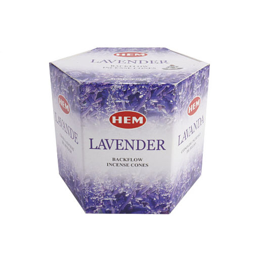Благовония пуля HEM Back Flow Lavender Лаванда стелющийся дым конусы 40шт