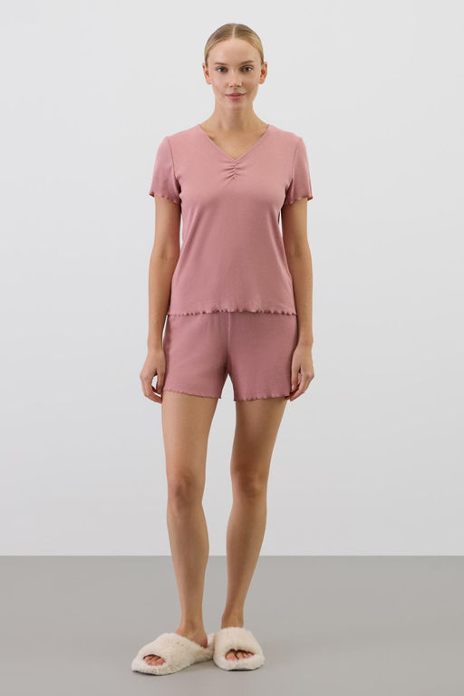 Е 20191/серая пудра пижама жен