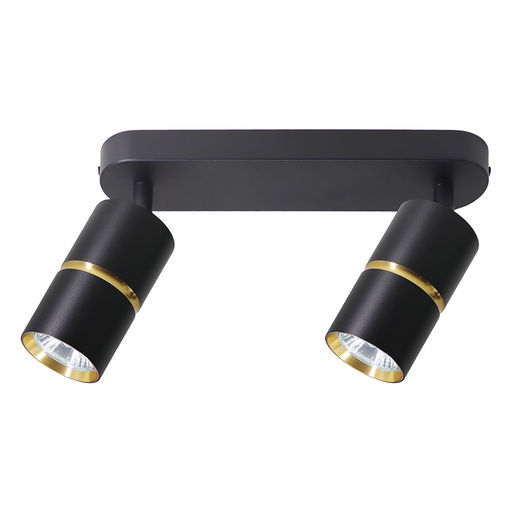 ML1862 ZEN светильник настенно-потолочный под лампу GU10, чёрный, золото