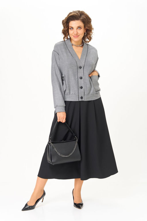 Костюм Aira Style 24131 серо-черный