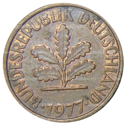 2 пфеннига 1977 года F Германия
