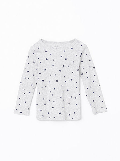 Bask?l? Erkek ?ocuk Pijama Tak?m?