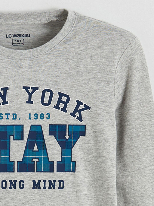 New York Bask?l? Erkek ?ocuk Pijama Tak?m?