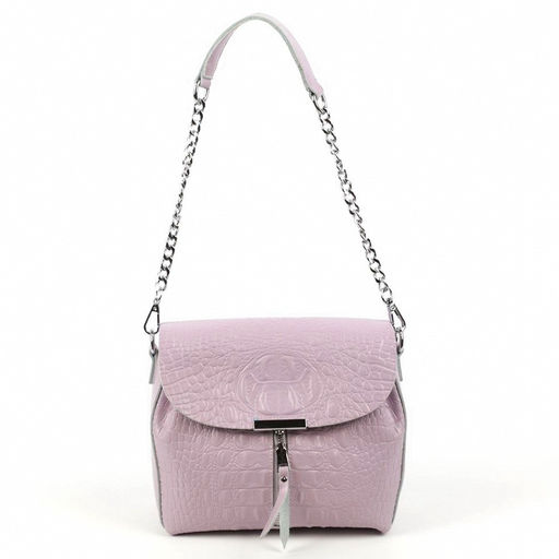 Женская кожаная сумка через плечо под крокодила 0112-17 - Cidirro фото 3