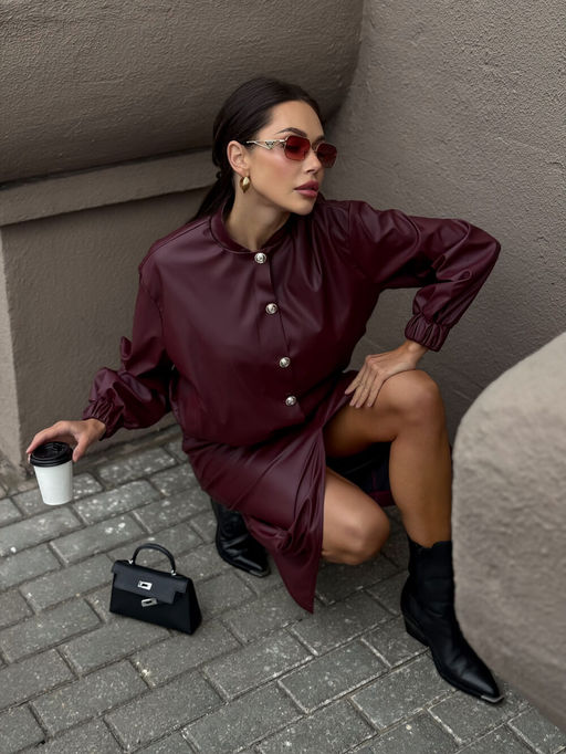 Юбка AURA 5076-176-Р бургунди