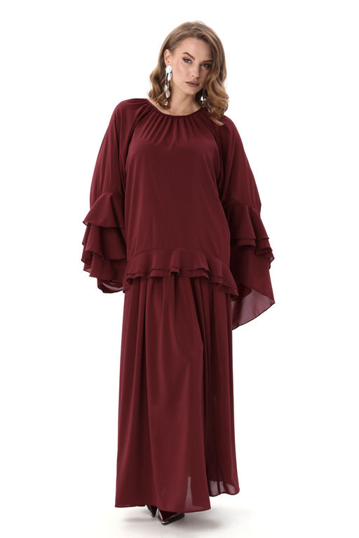 Блуза NIKVA н1000-4 винный  фото 4