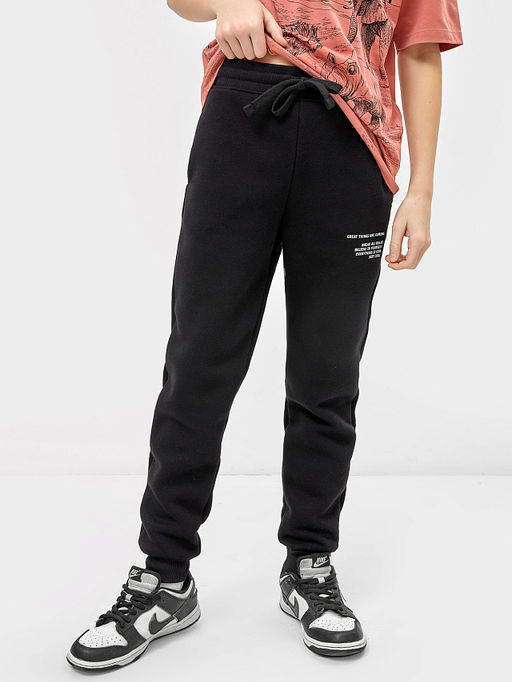 Брюки для мальчиков теплые в черном цвете - Mark formelle фото 2