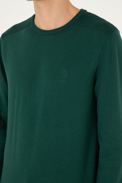 Мужской зеленый базовый свитер Неожиданная скидка в корзине - U.s. polo assn фото 7