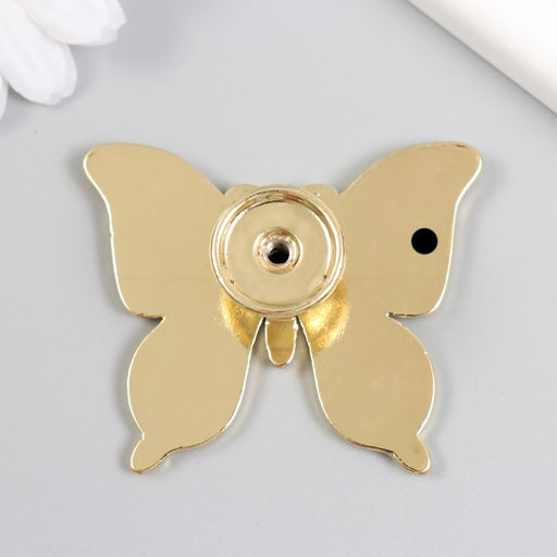 Ручка для шкатулки металл «Бабочка», золото, 5.2×6.3 см