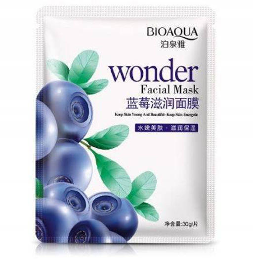 Bioaqua Wonder Facial Mask 30g - Маска-салфетка для лица с экстрактом голубики