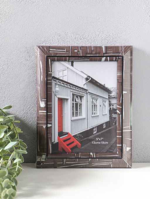 Фоторамка для фото 13×18 см «Моррис», пластик, т. коричневый, 23×18×2 см