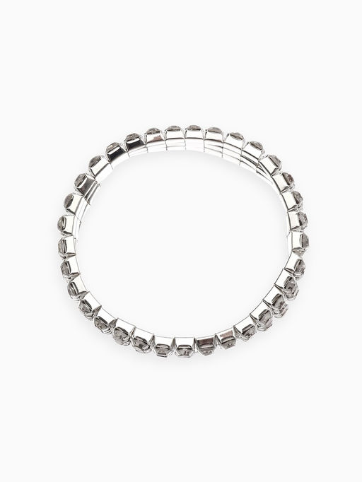 Браслет детский «Выбражулька. Лёд», 3 ряда, d=5 см, белый в серебре