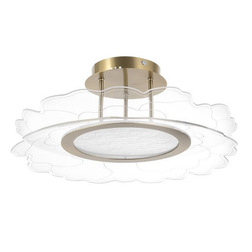 Люстра BayerLux «Грация», LED, 48 Вт, 3000-6000К, золото, 50×50×7-150 см