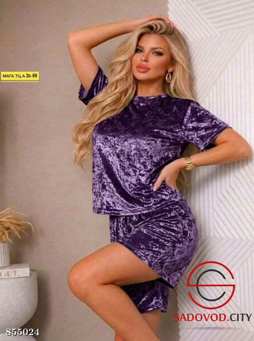 Костюм двойка из велюра - Fiona фото 3