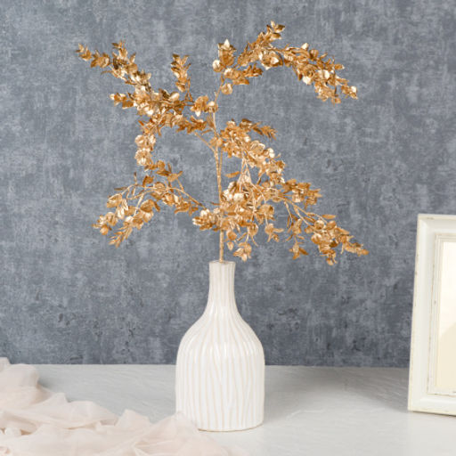 Ветка декоративная 100 см / GT-168 /уп 125/500/золото - ГалеонТрейд фото 2