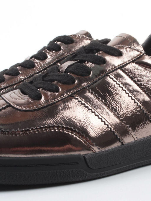 03-B6C-7MS BROWN/BRONZE Кеды женские (натуральная кожа) - Фабричный китай фото 3