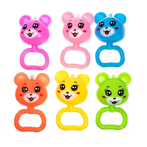 Цена за 18 шт. Ёжка «Мишка» световой, цвета МИКС