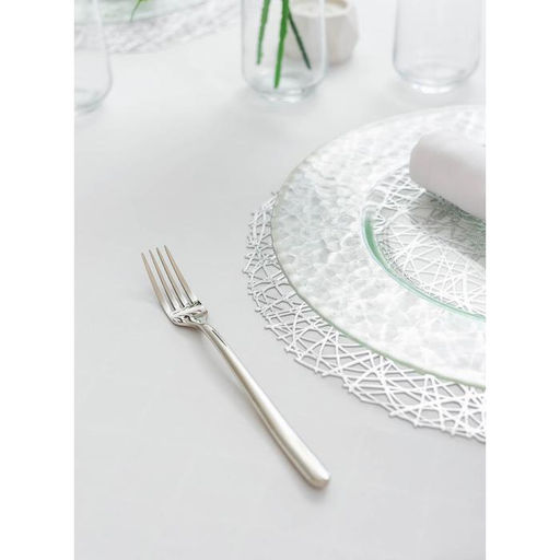 Набор салфеток сервировочных на стол Доляна Соломка, d=38 см, 4 шт, цвет серебряный  фото 22