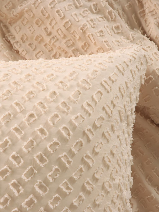 Постельное бельё LoveLife Tufting дуэт Квадрат 143*215см-2шт,230*240см,50*70см-2шт, цвет бежевый, 110 г/м  фото 2