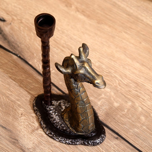 Подсвечник «Жирафик», 14.5×9.5×24 см, алюминий