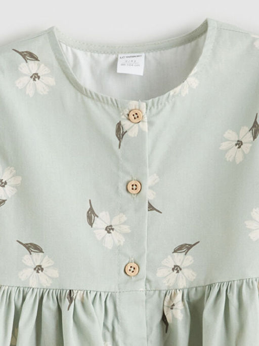 ?i?ekli F?rf?rl? K?z ?ocuk Elbise