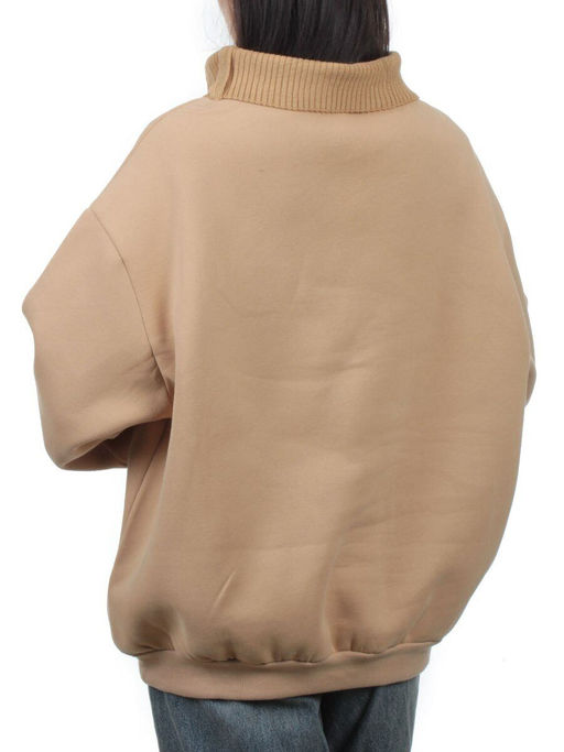 2510 BEIGE Толстовка женская (85% хлопок, 10% полиэстер, 5% спандекс) - Fashion фото 6