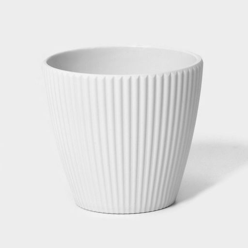 Кашпо для цветов «Рифф», пластик, 450 мл, МИКС