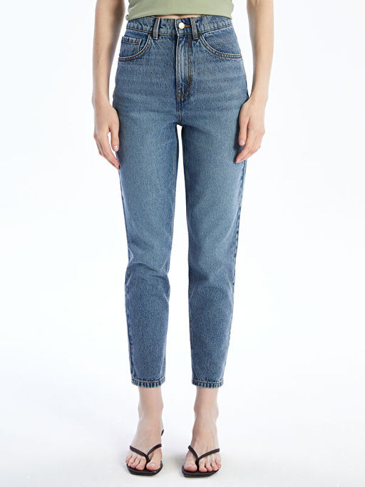 Mom Fit Kad?n Jean Pantolon