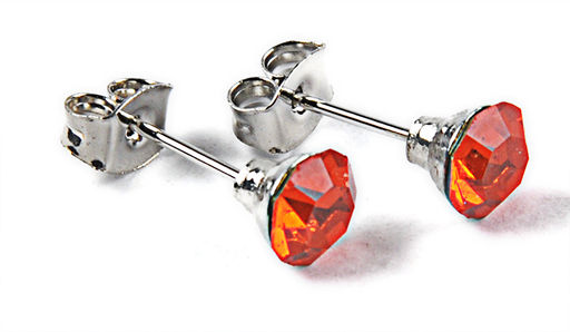 Серьги-гвозди PR1104 рыжий - Mini maxi фото 14