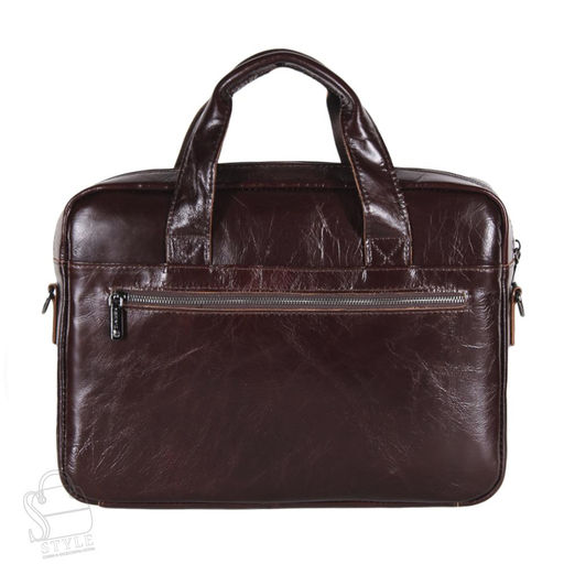 Портфель мужской кожаный 11020Z brown Zinimsk  в Новосибирске