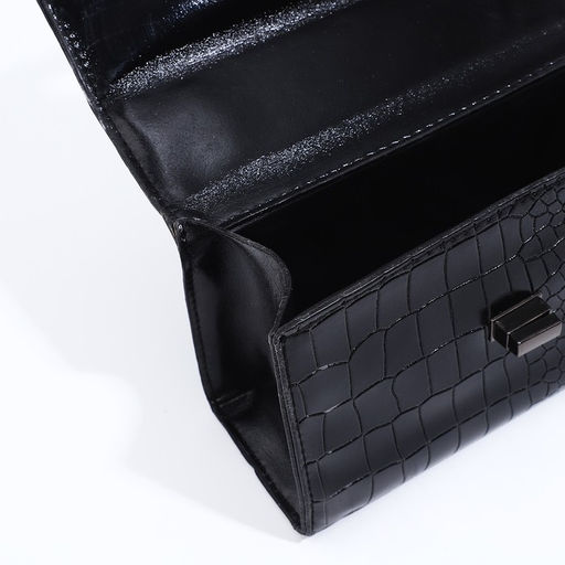 Сумка-мессенджер на застёжке, цвет чёрный - Simaland фото 7