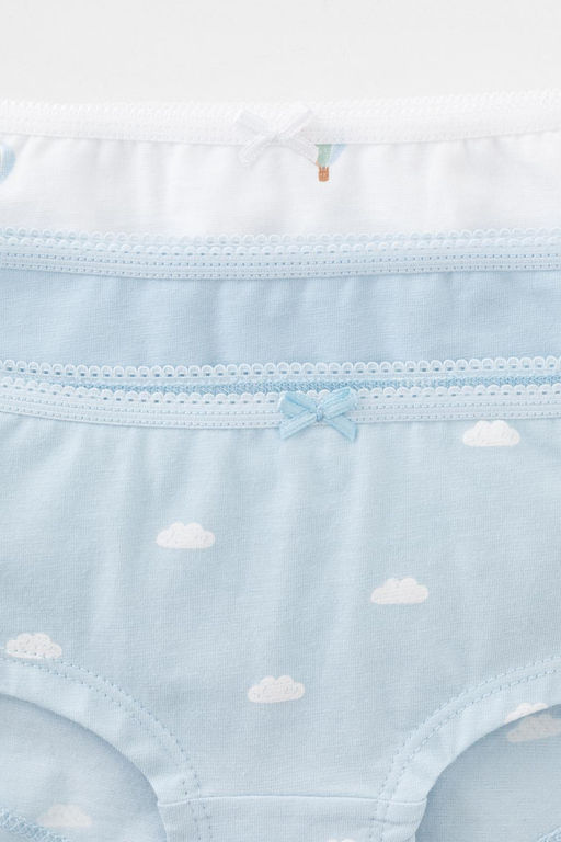 Crockid _ К 1964-3уп/голубое стекло,белый,воздушные шары трусы для дев