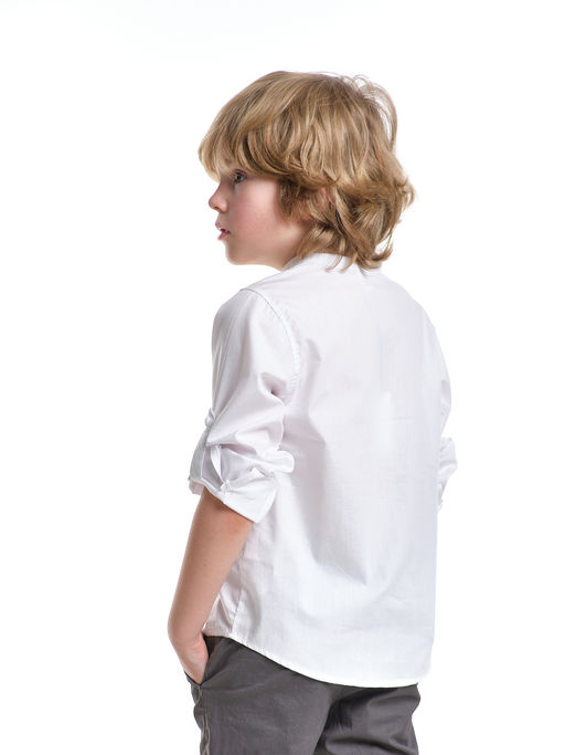 Рубашка голубая для школы на праздник UD 7950 голубой - Mini maxi фото 12